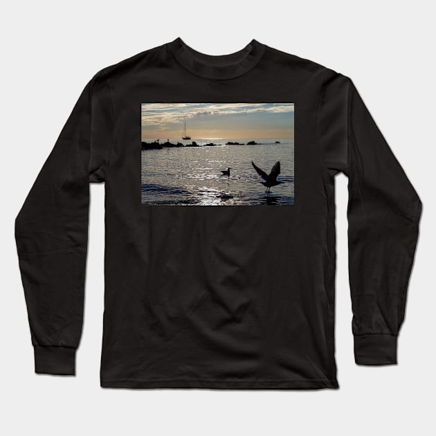 Shore Scenes Long Sleeve T-Shirt by ShootFirstNYC